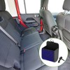 Unique Bargains Universal Car Trash Can Hanging Trash Bin Faux Leather Rhinestones 1 Pcs Black Blue - 2 of 4