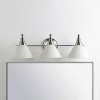 Panya 3 Light 25" Wall Sconce - SCN4062 - Nickel/White - Safavieh - 2 of 4