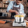 Angel Sar 1000W Portable Infrared Single Burner, 7.5-Inch Glass Top Hot Plate with Stepless Temperature Control, Countertop Electric Stove - 2 of 4