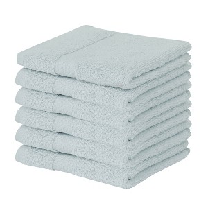 Splash Zero Twist 100% Ring Spun Cotton Face Washcloth Set – Reversible, 550 GSM, Soft, Lightweight, Highly Absorbent Towels for Bathroom - 1 of 4