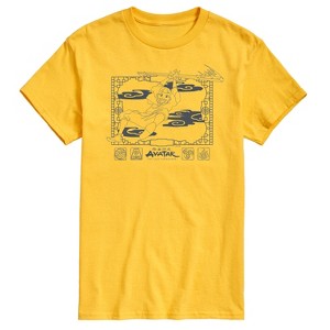 Men's - Avatar: The Last Airbender - Aang Happy Flying Short Sleeve Graphic T-Shirt - 1 of 4