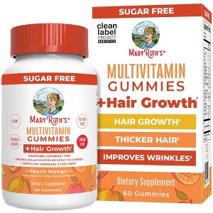 Multivitamin + Hair Growth Gummies, Peach Mango, 60 ct - 1 of 4