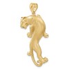 Black Bow Jewelry 14k Yellow Gold Large Vertical Panther Pendant - 4 of 4