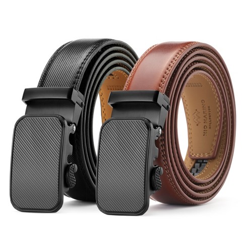 Men's Designer Leather Ratchet Belt