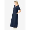 Woman Within Plus Size Perfect Short-Sleeve Scoopneck Maxi Tee Dress - 4 of 4