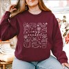 Cozy Season Coquette Icons -  Womens Sweatshirt - 3 of 3