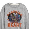 Boys' - Marvel - Guardian Of Your Heart Valentine Long Sleeve Graphic T-Shirt - 2 of 4