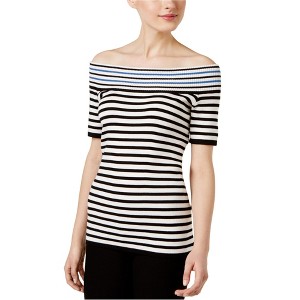 NY Collection Womens Striped Knit Sweater - 1 of 1