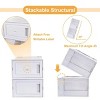 Racxily Clear Plastic Shoe Storage Boxes, Foldable 18 Pack Stackable Shoe Organizer for Closet, Drop Front Door Sturdy Sneaker Containers - 3 of 4
