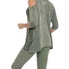 Women's 3/4 Sleeve Cold Shoulder Top - ANGEL - 2 of 4