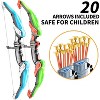TEMI 2 Pack Set Bow and Arrow Archery Toy for Kids, LED Light Up with 20 Suction Cup Arrows Target & Quiver Ages 3-12 Years Old - 3 of 3