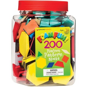Dowling Magnets Pattern Block Set, 200 Pieces - 1 of 3