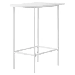 24"x36" Home Bar Height Dining Set and Metal Spacesaver White - EveryRoom