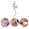 Unique Bargains Bow Fruit Heart Handbag Charm Pink Silver Tone 1 Pc - 4 of 4