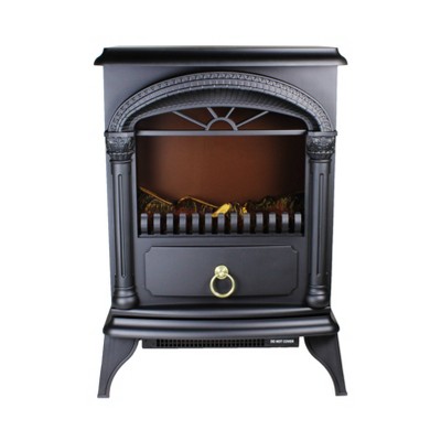 Comfort Zone Fireplace Stove Heater Black