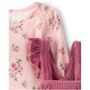 The Children's Place Baby Girls Long Sleeve Floral Overalls 2-Piece Playwear Set - 4 of 4