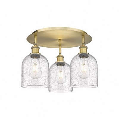 Bella - 3 Light Flush Mount In Industrial Style-10.5 Inches Tall and 17.25 Inches Wide