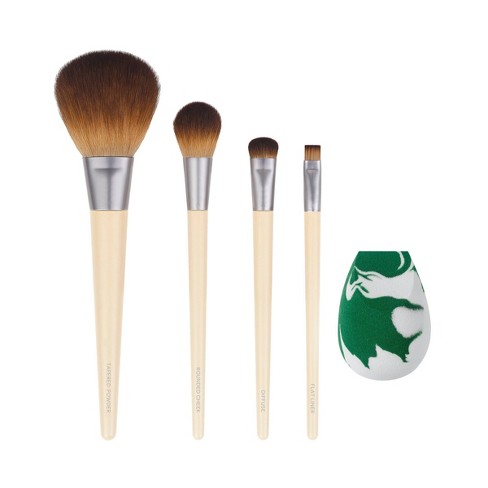 5 Pcs Foam Sponge Brush | 4pcs Foam Paint Brushes Sponge Paint Brush | Art Supply Foam Sponge Wood Handle Paint Brush Set, Lightweight, Durable, and