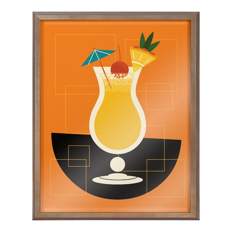 16&#34; x 20&#34; Blake Pina Colada Framed Printed Art by Amber Leaders Designs Gold - Kate &#38; Laurel All Things Decor, 2 of 7