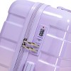 TopComfy Luggage 20 24 28 Inch Travel Suitcase Spinner Wheel Luggage Set Gradient Color Carry On Suitcase for Travel, Purple, 19.69"*11.61"*30.51" - 3 of 4