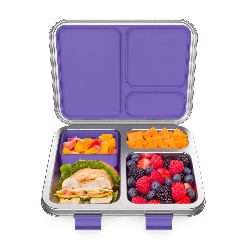 Photos - Food Container Bentgo Kids' Stainless Steel Leakproof 3 Compartments Bento-Style Lunch Bo