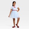 Girls' Wizard of Oz Dorothy Tulle Character Dress - White/Light Blue - 3 of 3