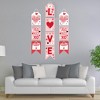 Big Dot of Happiness Happy Valentine's Day - Hanging Vertical Paper Door Banners - Valentine Hearts Party Wall Decoration Kit - Indoor Door Decor - 2 of 4