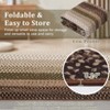 Area Rug Washable Braided Print Rug, Modern Living Room Rugs, Farmhouse Low Pile Non-Slip Area Rug - 4 of 4