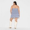 Women's Game Day Smocked Mini Skater Dress - Wild Fable™ - 3 of 3