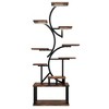 ACEPANO 69 in. H S-Shaped Corner 10-Tier Plant Stand with 5 Grow Lights for Living Room, Garden & Patio-Brown - 4 of 4