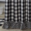 Park Designs Buffalo Check Ruffled Black and White Shower Curtain 72" x 72" - 4 of 4