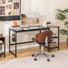 Costway 59''  Home Office Computer Desk Study Laptop Table Detachable Shelf Rustic - 2 of 4