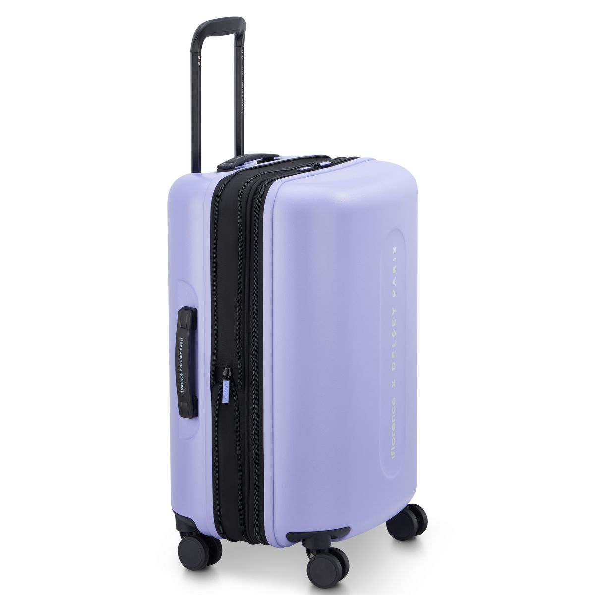 Florence by mills x DELSEY PARIS Carry On Catch Flights Expandable 20" Hardside Spinner Suitcase - thumbnail 4