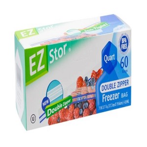 EZ-Stor 074027721019 Double Zipper Storage Bag, Clear - 1 of 1