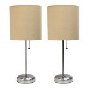 Creekwood Home Contemporary Bedside Table Lamp with Power Outlet - 4 of 4