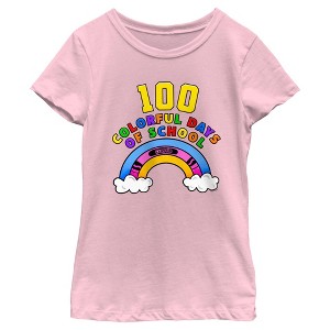 Girl's Crayola 100 Colorful Days of School T-Shirt - 1 of 4