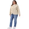 Agnes Orinda Women's Plus Size Fleece Hooded Fuzzy Long Sleeve Button Down Casual Teddy Jacket with Pockets - 3 of 4