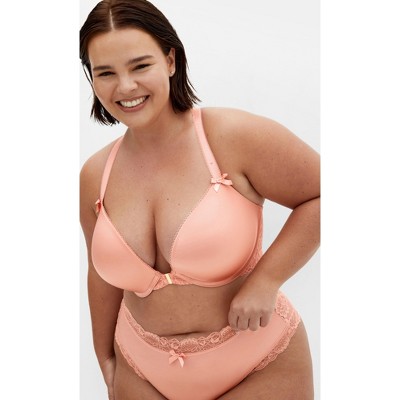 Women's Plus Size Adore Luxe Racerback Push Up Bra - blush | CITY CHIC
