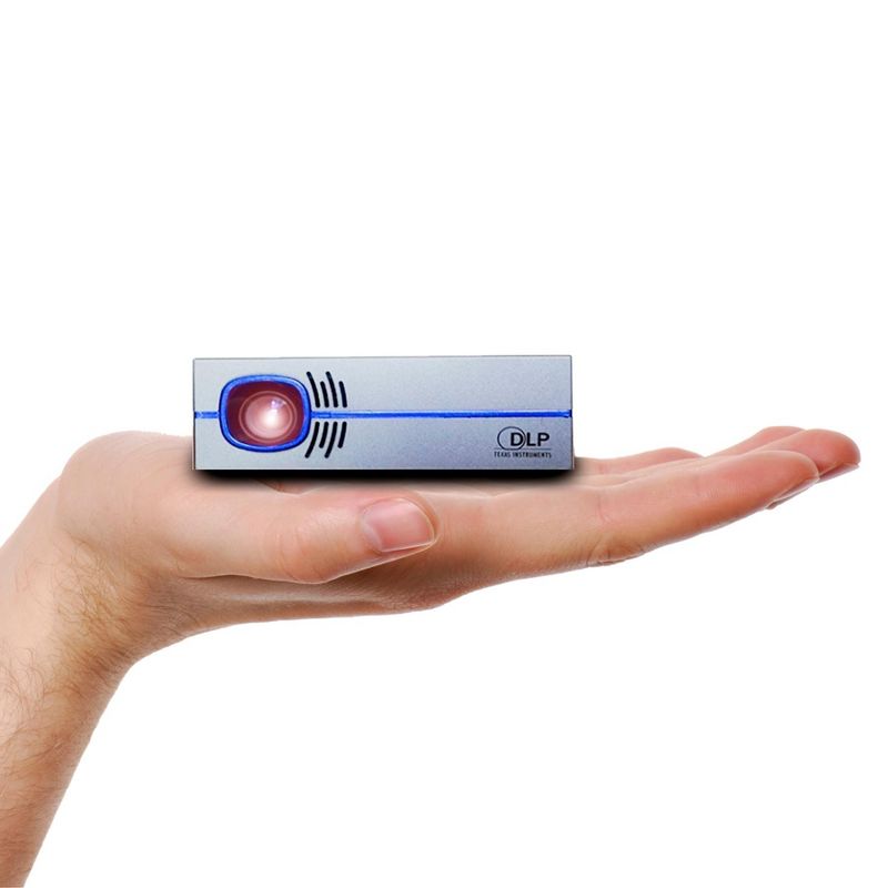 AAXA P8 Smart Mini DLP Projector with Streaming Apps and Wireless Mirroring - Gray (KP-202-00), 2 of 6