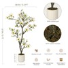 Garvee 4/5/6FT Artificial Magnolia Tree,Fake Indoor Tree, Realistic Real Touch Leaves and Flowers Perfect for Indoor,Living Room,Office,Hotel Decor - 4 of 4