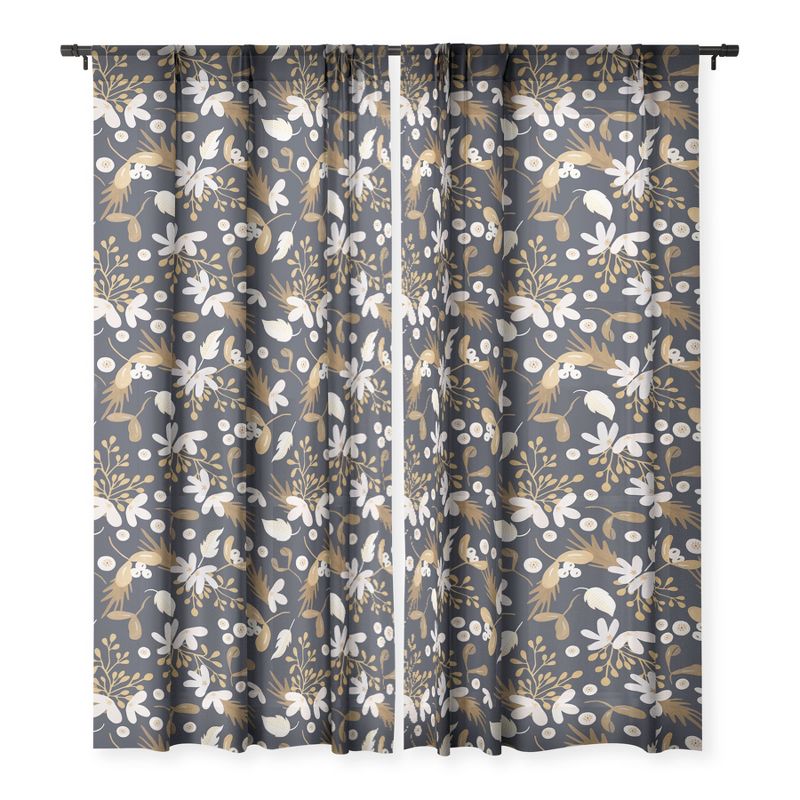 Marta Barragan Camarasa Sweet winter garden I Single Panel Sheer Window Curtain - Deny Designs, 3 of 7