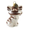 Blubom 3.5 Inch Brown Striped Cat Ornament Kitten Pet Feline Meow Tree Ornaments - 2 of 3