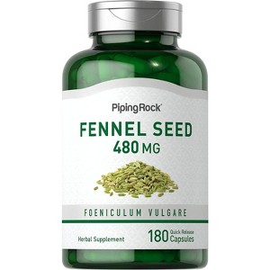 Piping Rock Fennel Seed 480 mg | 180 Capsules - 1 of 1