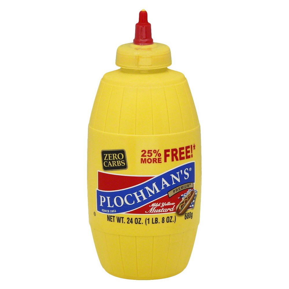 UPC 070080000061 product image for Plochman's Mild Yellow Mustard 24 oz | upcitemdb.com