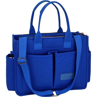 Tote Bag for Women With Compartments,Large Canvas Tote Women's Purse Crossbody Bags Work