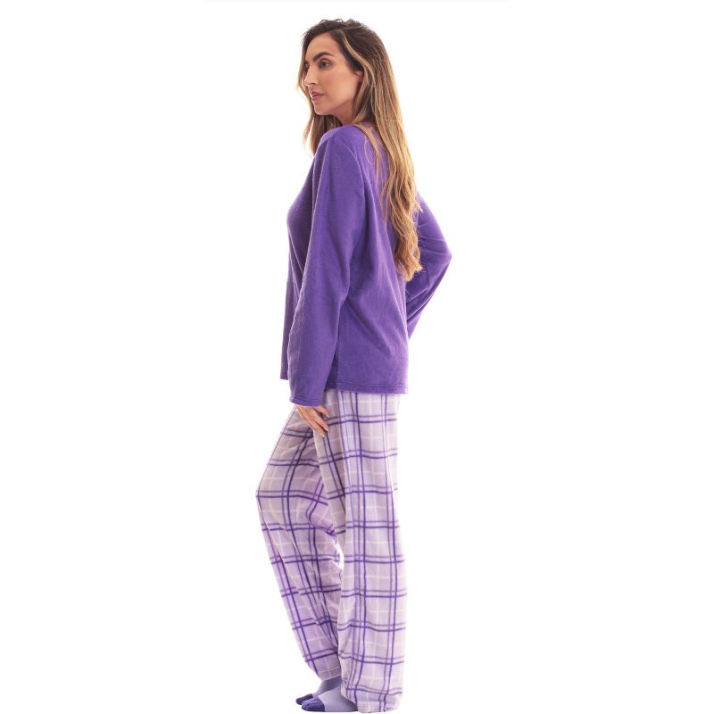 Just Love Ultra-Soft Womens Pajama Pant Set with Matching Socks with Sayings / Christmas Pajamas, 2 of 5