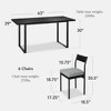 Best Choice Products 7-Piece Modern Dining Set, Upholstered Cushion, Durable Metal Frame w/ 6 Chairs - 2 of 4