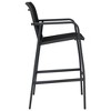 vidaXL Patio Bar Chairs 2 pcs Black Textilene - 3 of 4