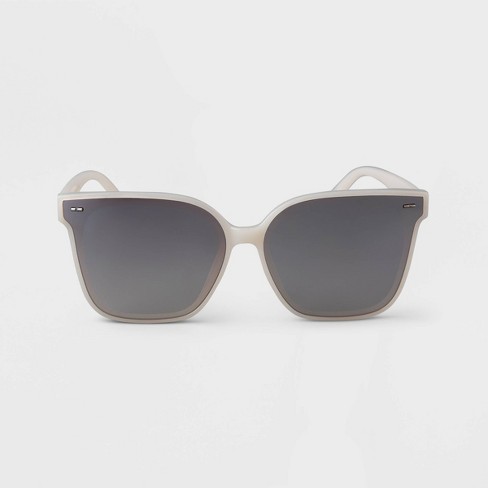 White best sale shield sunglasses