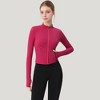 Anna-Kaci Active Women's Long Sleeve Full Zip Athletic Jacket with Thumbholes and Fitted Silhouette - 2 of 4